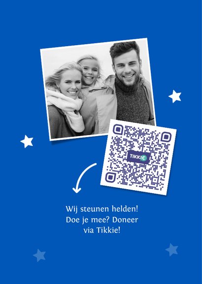 Make-A-Wish kaart met dikke knuffel en foto 2