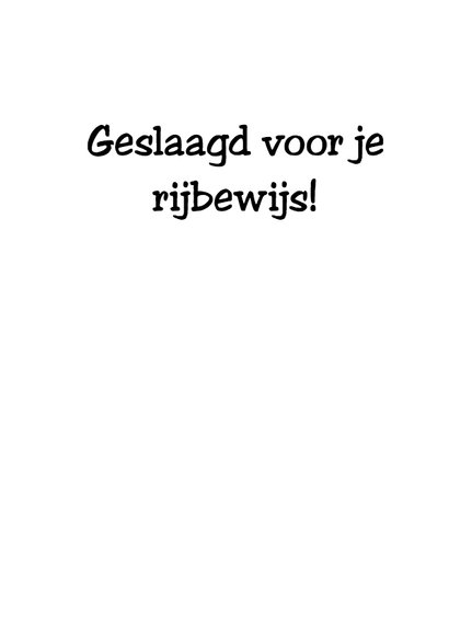 Meisje geslaagd voor haar rijbewijsje 3