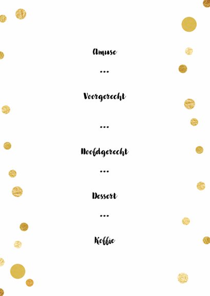 Menu Kerst confetti - SG 3