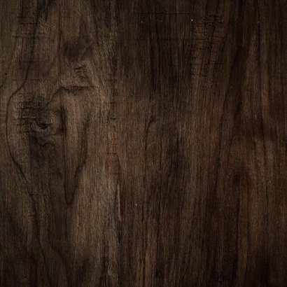 Menukaart houtlook met kader van droogbloemen Achterkant