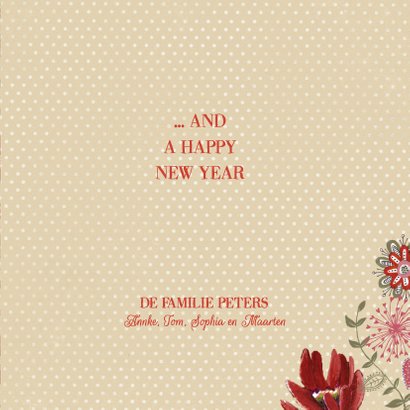 Merry Christmas Bloemen 3