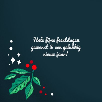 Merry Christmas groene bladeren illustratie 2