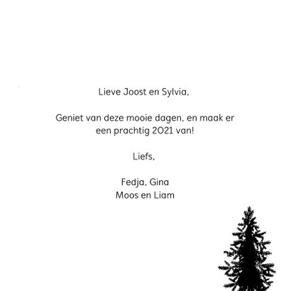 Merry Christmas Waterverf met goud kader 3