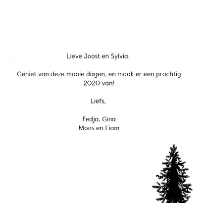 Merry Christmas Waterverf met goud kader 3