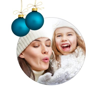 Merry X-Mas Blue Christmas balls 2020 2