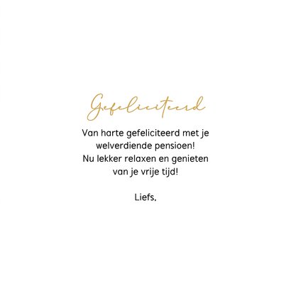 Met pensioen felicitatie kaart teksten cocktail 3
