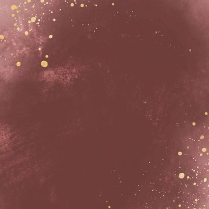 Minimalistisch geboortekaartje terra roze stijlvol Achterkant