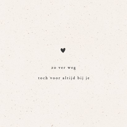 Minimalistisch moederdagkaartje bij sterkte en verlies 2