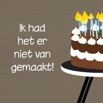 Mo Card leeftijd verjaardag kaart ouder 2