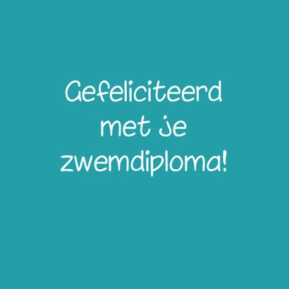 Mo Card - zwemdiplomakaart gefeliciteerd - duikbril 3