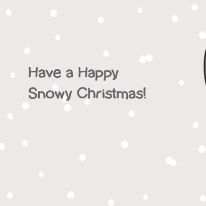 Mo Cards kerstkaart sneeuw 2