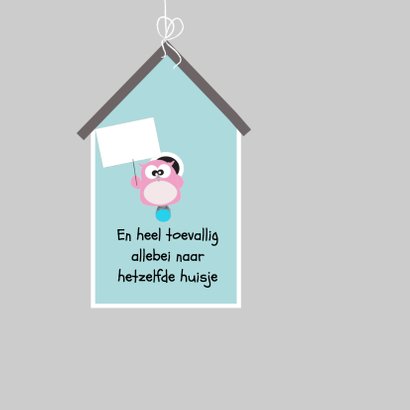Grappige verhuiskaart samenwonen 2