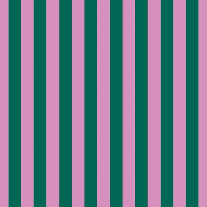 Modern geboortekaartje roze groene strepen klein hartje 2