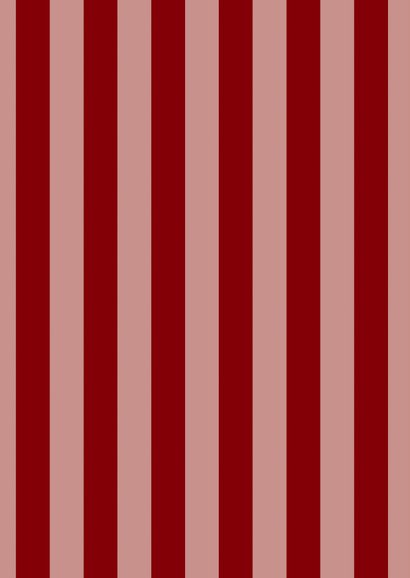 Modern kerstkaartje rood roze streepjes met foto 2