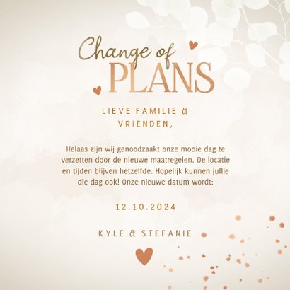Moderne change the date eucalyptus koper spetters & hartjes 3