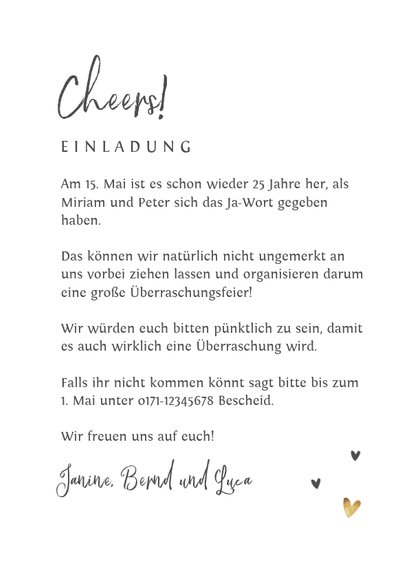 Moderne Jubiläumskarte Foto in Herzform 3