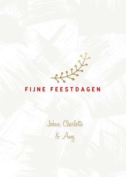Moderne kerstkaart foto groot Merry 3