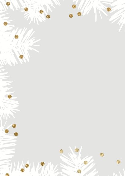 Moderne kerstkaart foto kader dennentakken 2