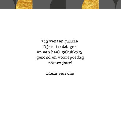 Moderne kerstkaart, grijs met goud. Christmas. New Year 3