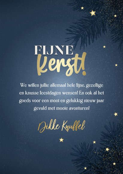 Moderne kerstkaart kerstbal takken sneeuwvlokken en foto 3