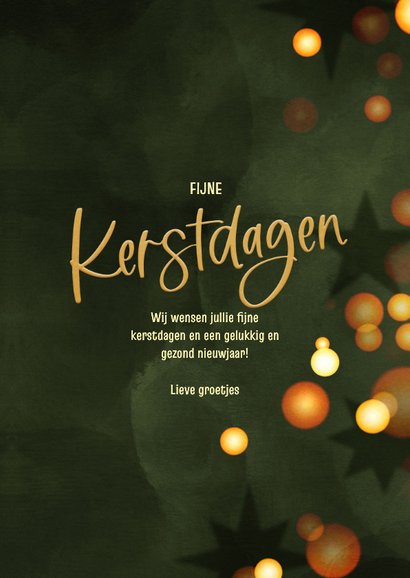 Moderne kerstkaart met kerstballen 3