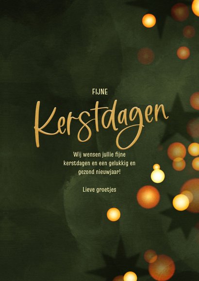 Moderne kerstkaart met kerstballen 3