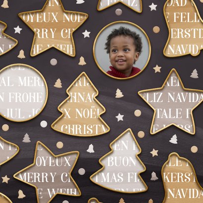 Moderne kerstwens talen met kerstvormen 2