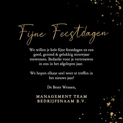 Moderne luxe kerstkaarten marmer jaartal zwart en groen 3