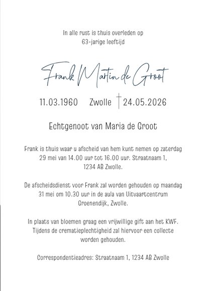 Moderne rouwkaart illustratie vlinder waterverf 3