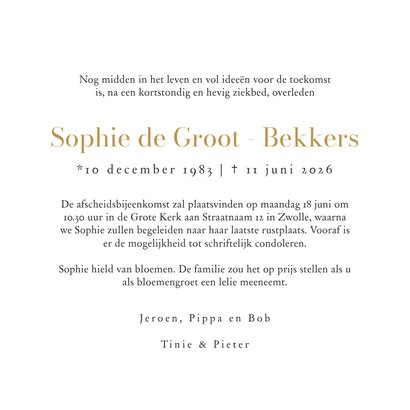 Moderne rouwkaart kleurrijke vlinder watercolor verfstreep 3