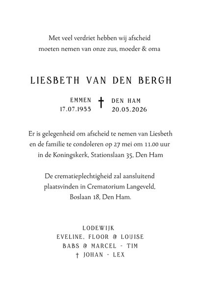 Moderne rouwkaart met zwart witte vlinder illustratie  3