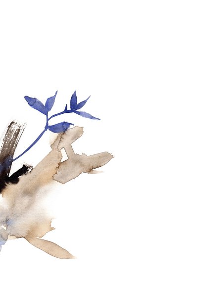 Moderne sterktekaart in aquarel 2