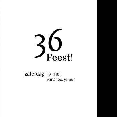 Moderne, stijlvolle uitnodiging voor een man 3