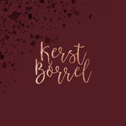 Moderne uitnodiging Kerstborrel 2