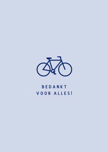 Moderne vaderdagkaart met fietsjes in lichtblauw 2