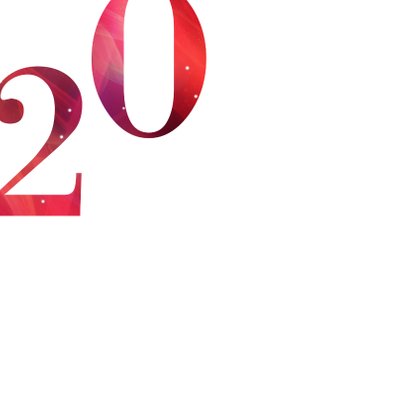 Moderne zakelijke kerstkaart 2020 in rood met goud 2