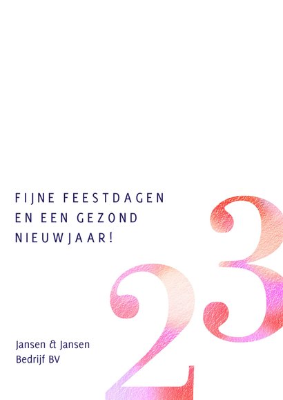 Moderne zakelijke kerstkaart 2023 licht sfeer 3
