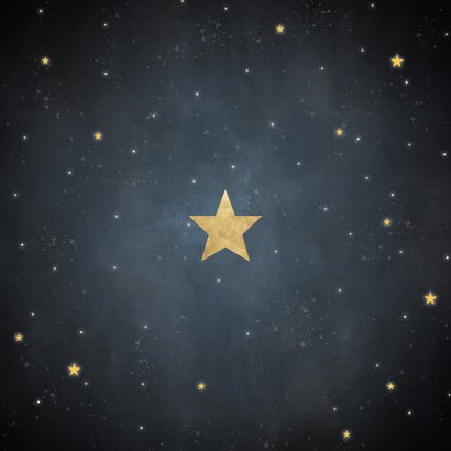 Moderne zakelijke kerstkaart bedankt met sterren en 2024 Achterkant