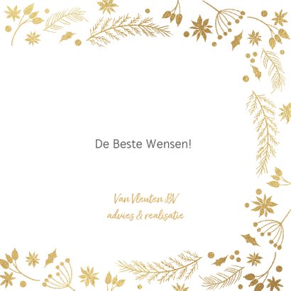 Moderne zakelijke kerstkaart kerstbal ornamenten 3