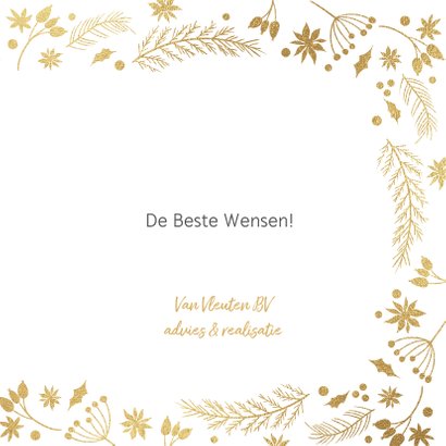 Moderne zakelijke kerstkaart kerstbal ornamenten 3