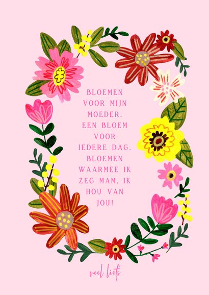 Controle kalkoen Basistheorie Moederdag bloemen voor elke dag | Kaartje2go