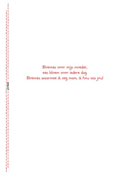 Moederdag bloemetjes en blaadjes 3