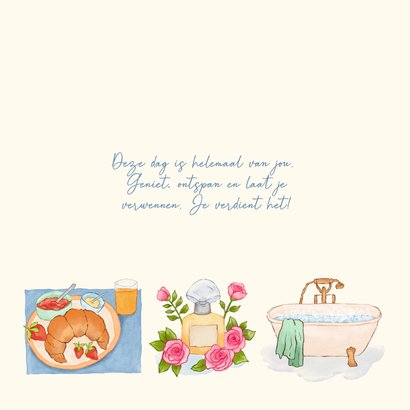 Moederdag - een ontbijt, parfum, rozen en een bad 2