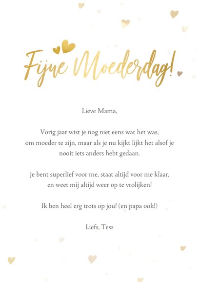 Moederdag fotokaart ik vind je lief voor de liefste mama 3