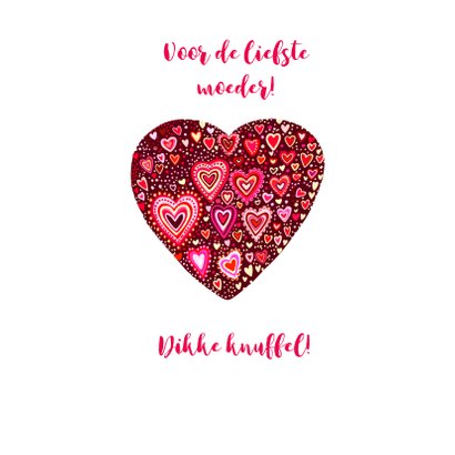 Moederdag gekleurde hartjes 2