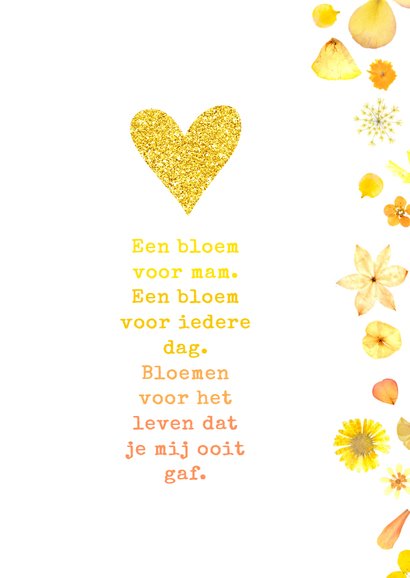 Moederdag gouden bloemen 3