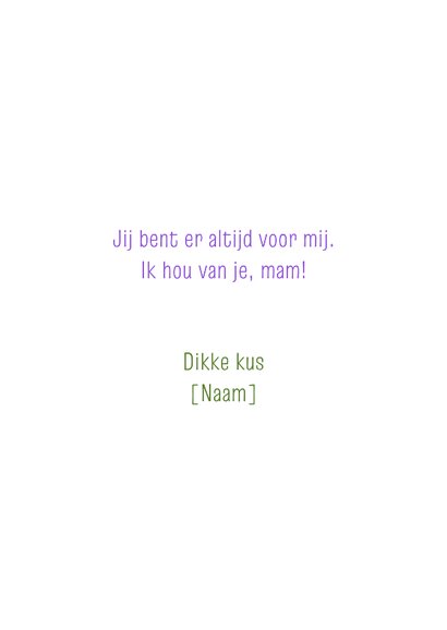 Moederdag kaart gedicht ode aan moeder 3