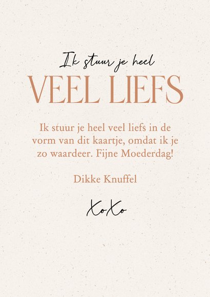 Moederdag kaart heel veel liefs met roze hartjes ballonnen 3