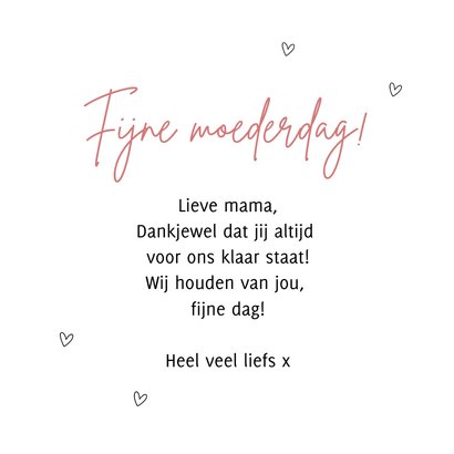 Moederdag kaart - Mijn mama is de liefste 3