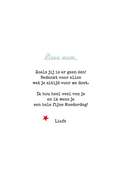 Moederdag kaart quote 'Great mom' 3